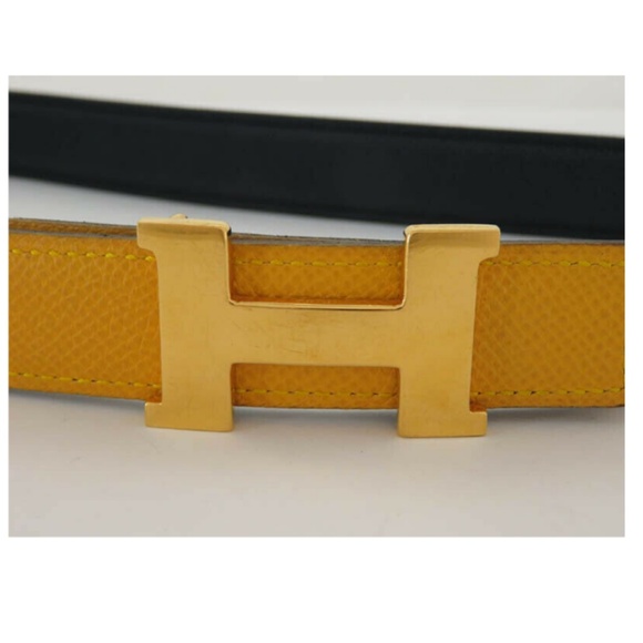 💯 AUTH HERMES LEATHER REVERSIBLE CONSTANCE H BELT - Picture 2 of 8